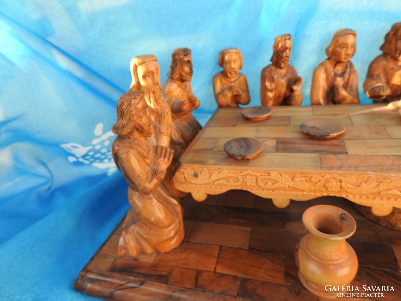The Last Supper - wood carving - is a large group of wooden sculptures