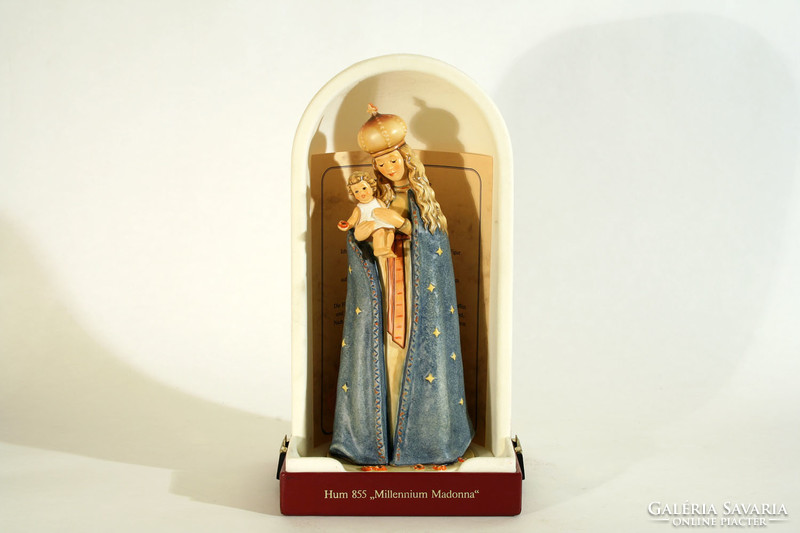 26cm Hummel Millenium Madonna Limitált 6758/7500 Szűz Mária a Gyermek Jézussal HUM 855 #1719 Goebel