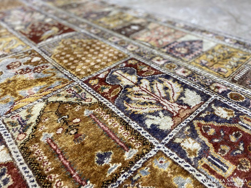 Kayseri 100% silk rug in gold color !!!!