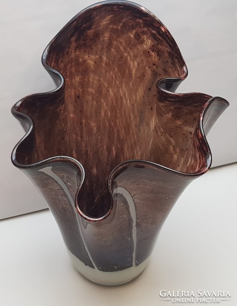 Fazzoletto művészeti üveg (Hatalmas méretű) váza.