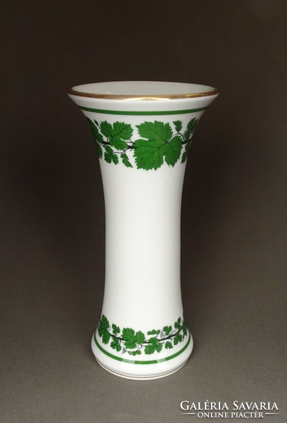 1E333 Antik kardos Meisseni porcelán váza 24.5 cm