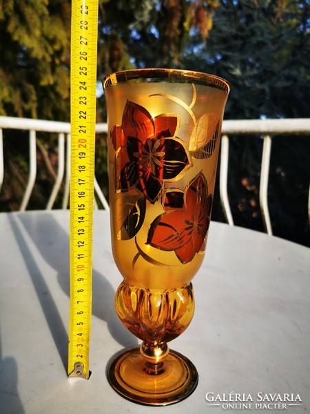 Czech crystalite bohemian vase