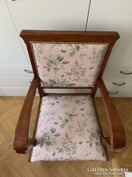 Comfortable restored Bieder armchair