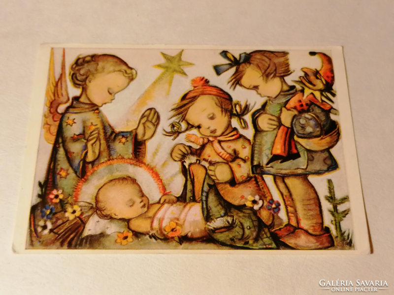B. Hummel postcard: the child Christ in the manger nr. 4532 (56)