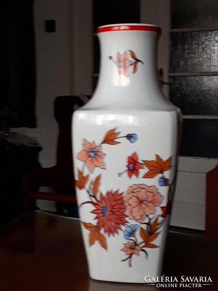 Hollóházi nagy szögletes váza