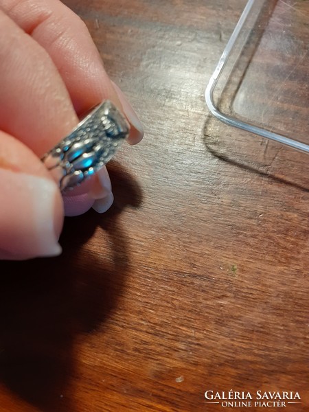 Tappancsnyomos ezüst gyűrű