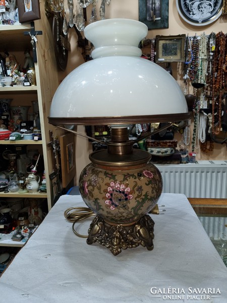 Histologizing zsolnay table lamp