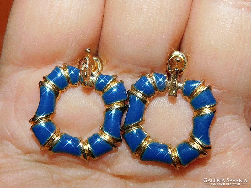 Fire gilded vintage earrings