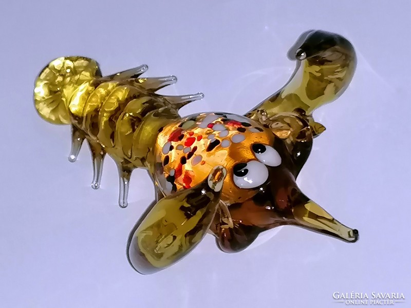 Artistic glass crab figure