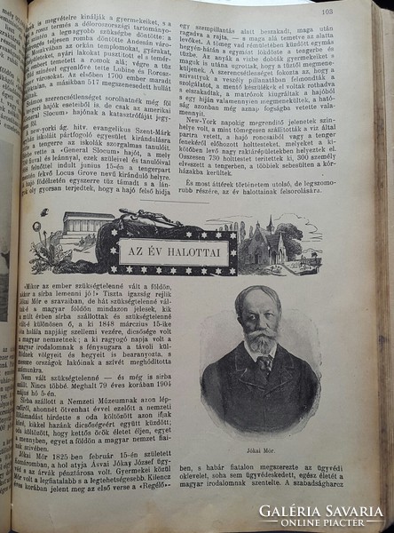 Képes Családi Naptár 1905.évre XXVI.évfolyam Méhner Vilmos könyvkiadó Budapest IV., Egyetem utca 4.