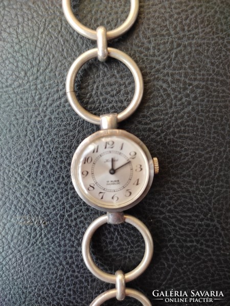 Silver women's watch, watch