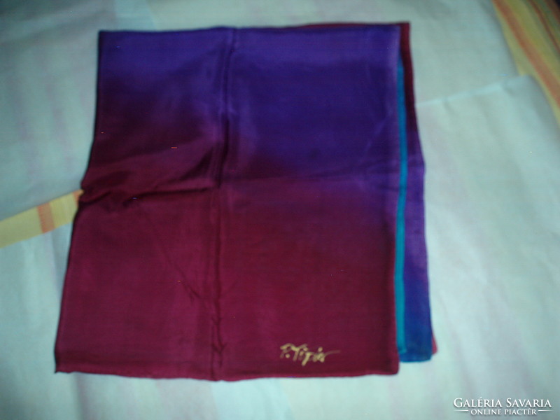 Vintage  valódi silk selyemkendő
