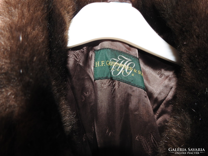 H. F. Greenfield & sons English faux fur coat