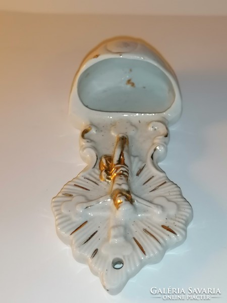 Old porcelain holy water tank