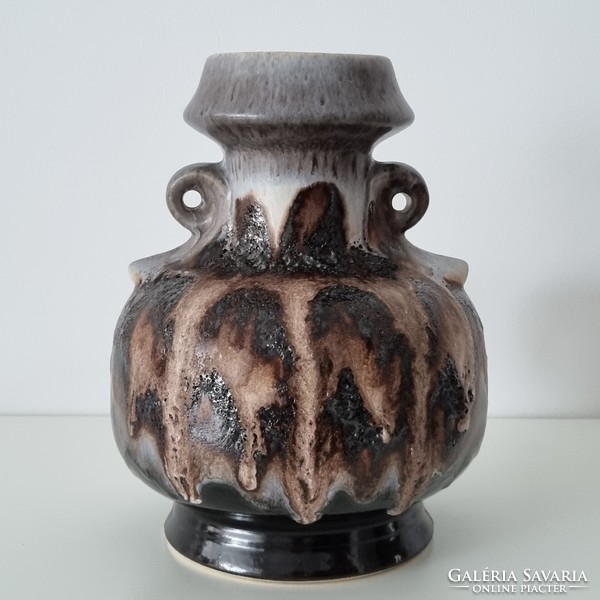 Collector dümler & breiden fat lava vase - 26 cm
