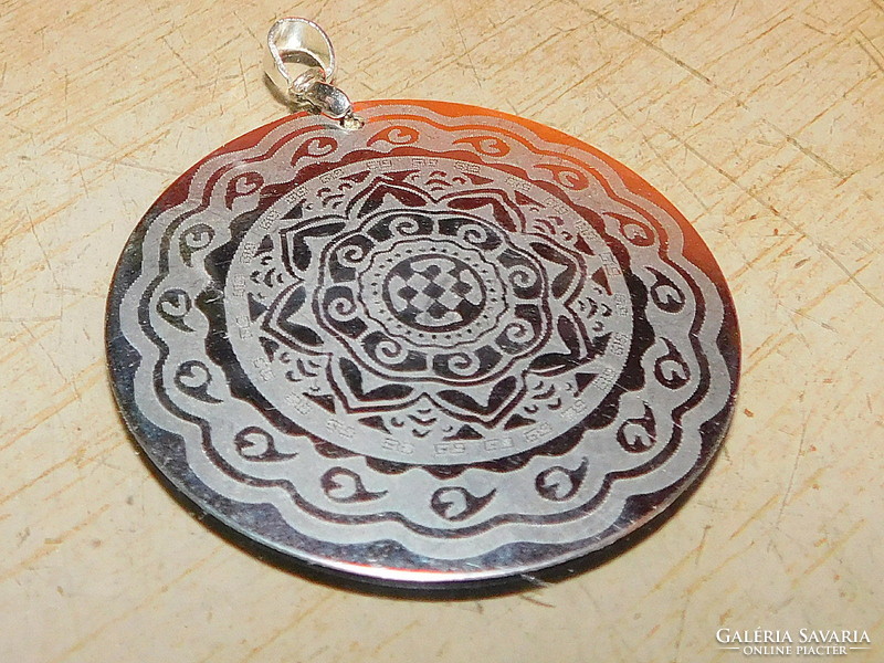 Mandala character amulet pendant