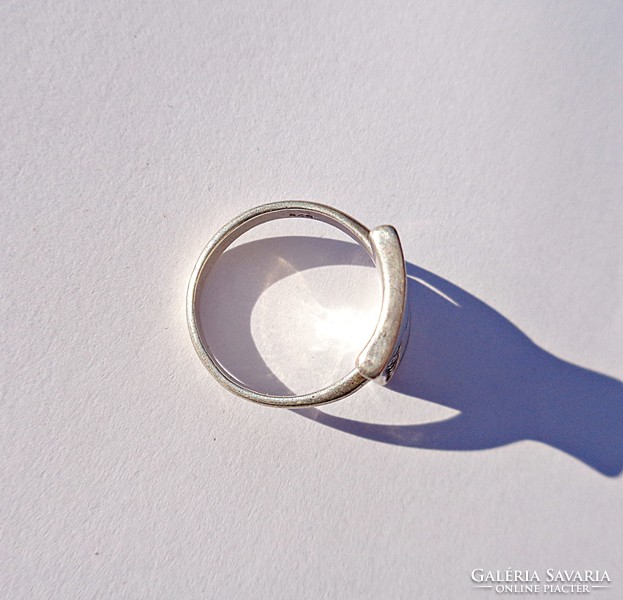 Színes, mintás nagyfejű ezüst gyűrű