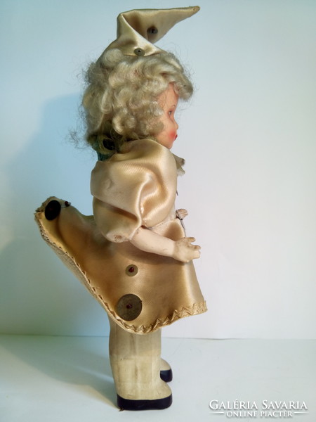 Antique pulp pieretta doll 23 cm collection also suitable for rare dolls