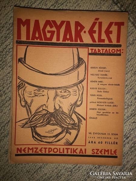 Magyar élet - Nemzetpolitikai szemle VII. évfolyam 12 szám