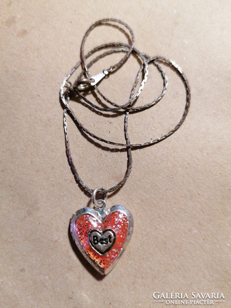 Openable heart pendant, photo holder (734)