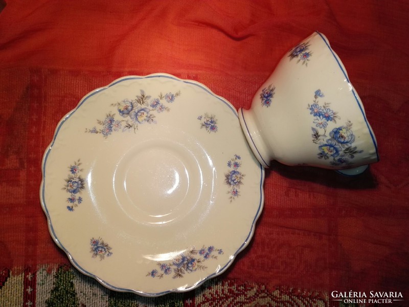 Blue floral porcelain tea set, microwaveable.