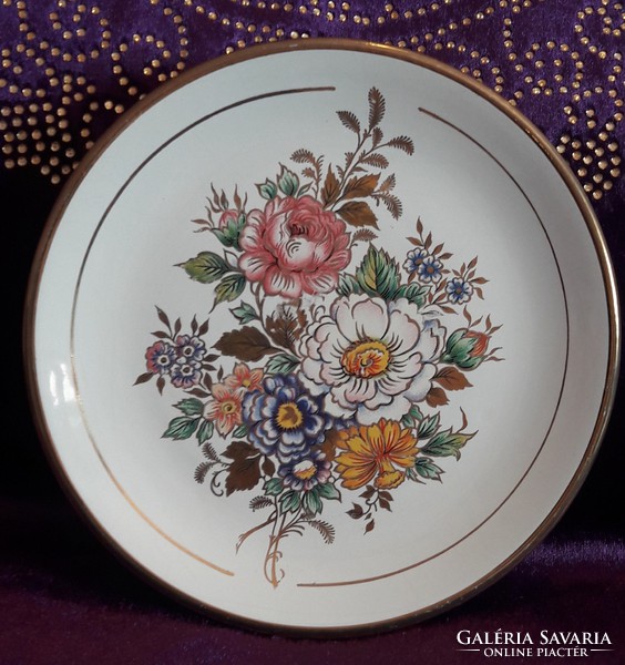 Floral wall plate, wall decoration
