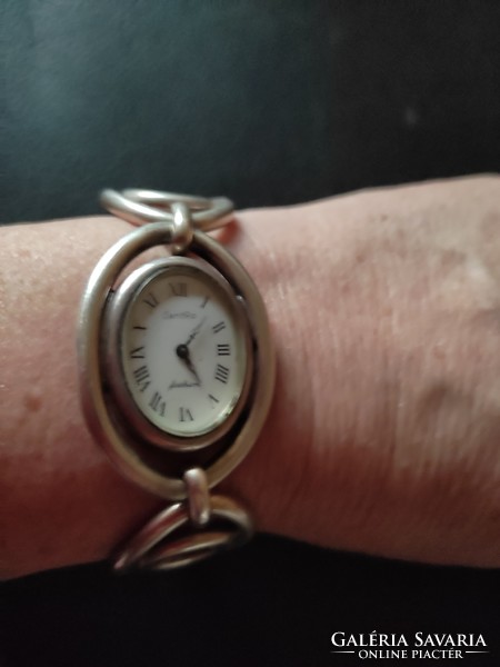 Régi, ezüst női karóra, óra ( súlyos darab, 81 gramm)