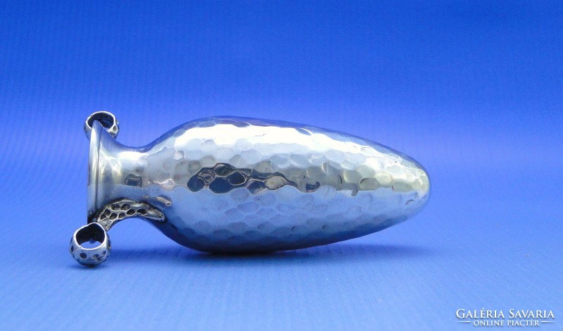 0B365 antique silver violet vase 925