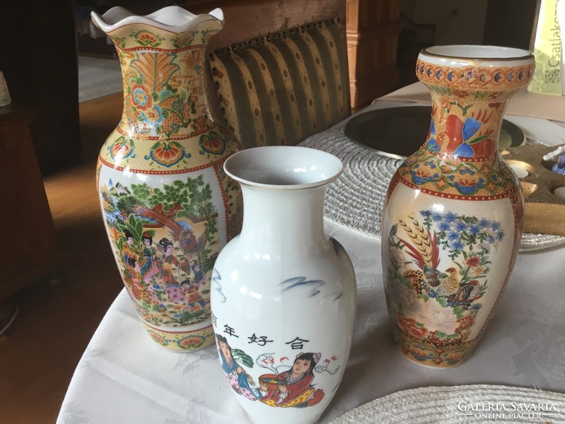 Kinai vázák, 20, 22 centis,  hibátlanok