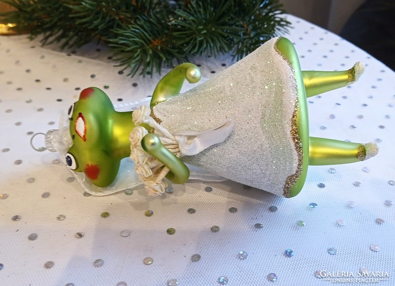 Big frog Christmas tree ornament 15cm