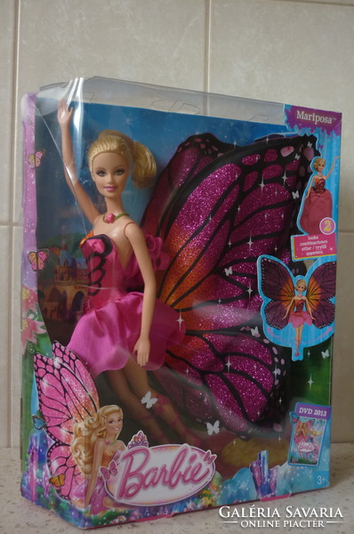 Új, bontatlan Mariposa Barbie 2013-ból / Új Mariposa tündérhercegnő Barbie baba