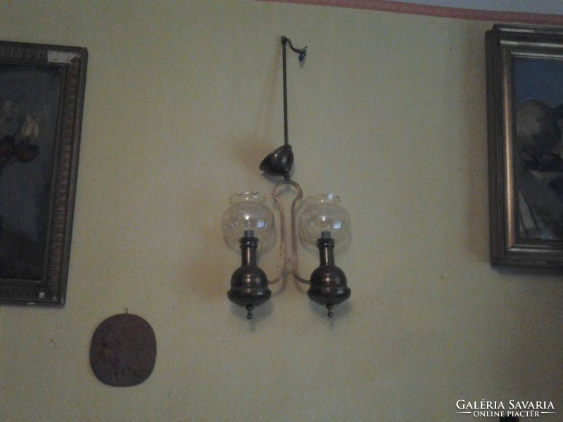 Old copper chandelier for sale in good condition