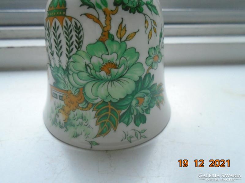 Rare kowloon pattern vintage english porcelain bell crown staffordshire