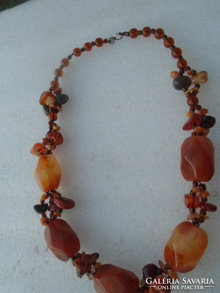 Huge-eyed precious stone and semi-precious stone exclusive necklace live wonderful piece