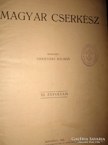 All scouts of the Hungarian scout from 1931 are in a book