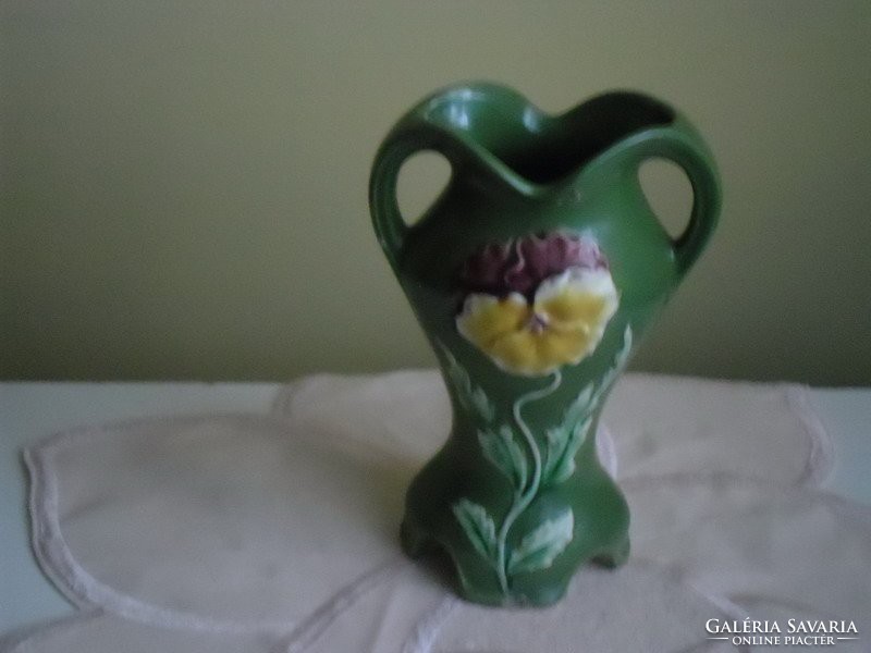 Majolika váza 17 cm