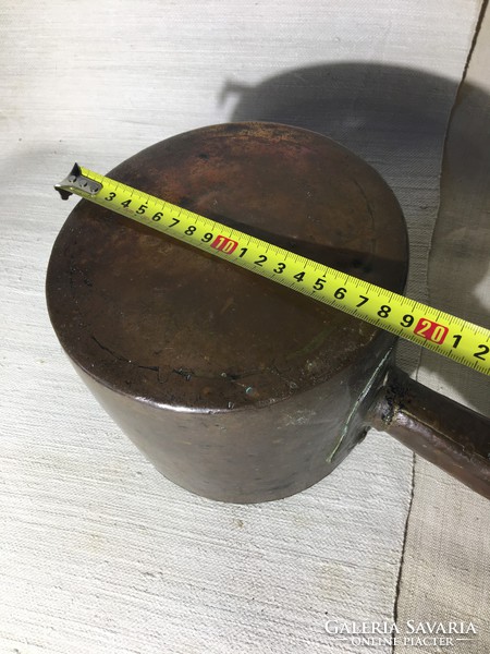 Solid copper handle foot