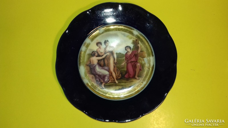 KETTŐ együtt egy áráért!!! Antik Altwien és Victoria Austria zsáner jelenetes porcelán tányér