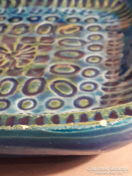 Mid century rimini blue bitossi aldo london ceramic ashtray ashtray