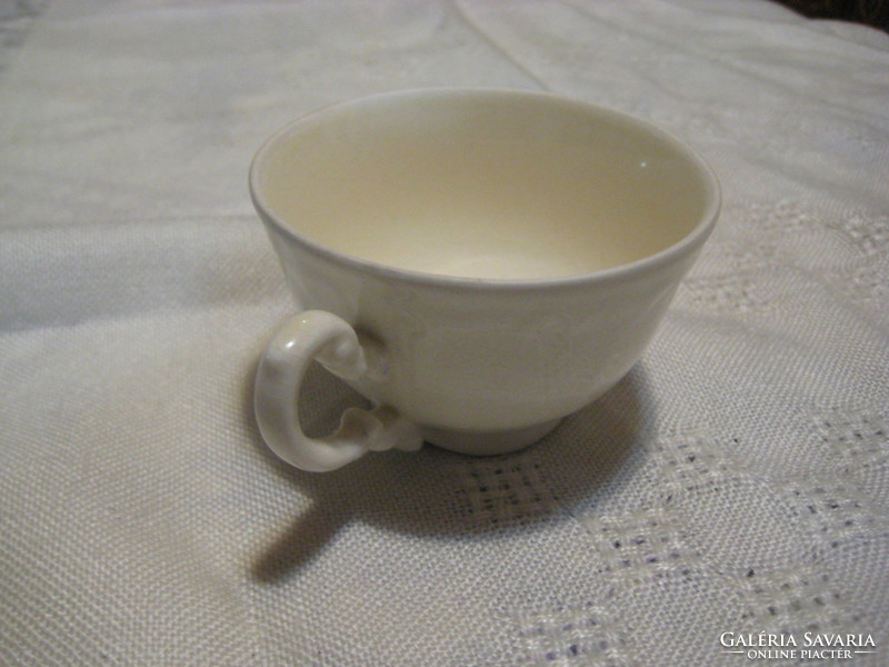 Zsolnay white mocha cup, the handle is glued, but not visible