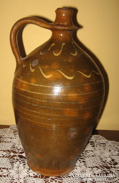 Large old folk drinking jug 31 cm