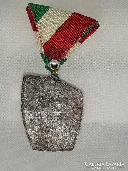 Old sports medal with chest strap