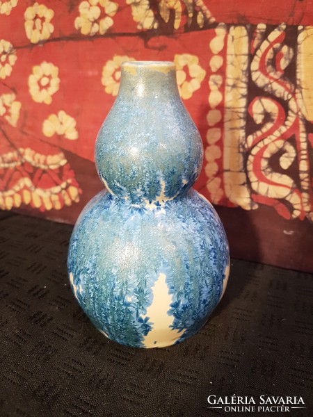 Kínai váza, jégvirág máz technika