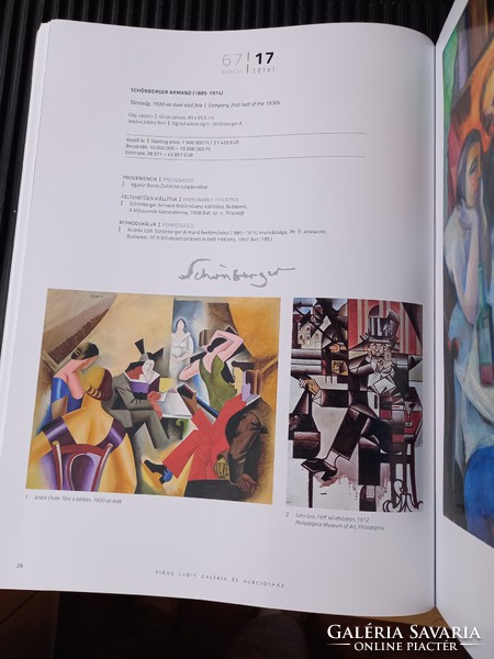 Art deco, cubist paintings: flower judit auction catalog, October 2021 - Hungarian painters