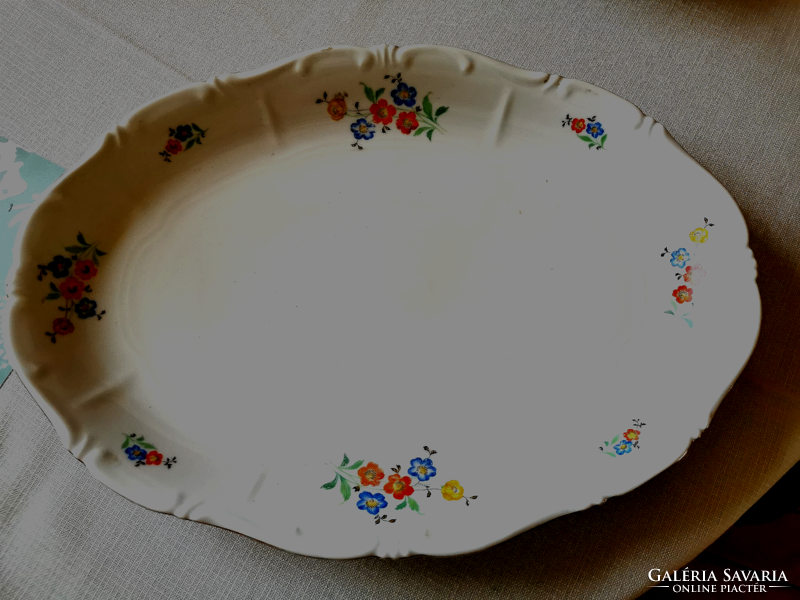 Zsolnay porcelain floral meaty bowl