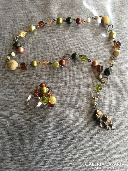 Necklace from Swarovski stones