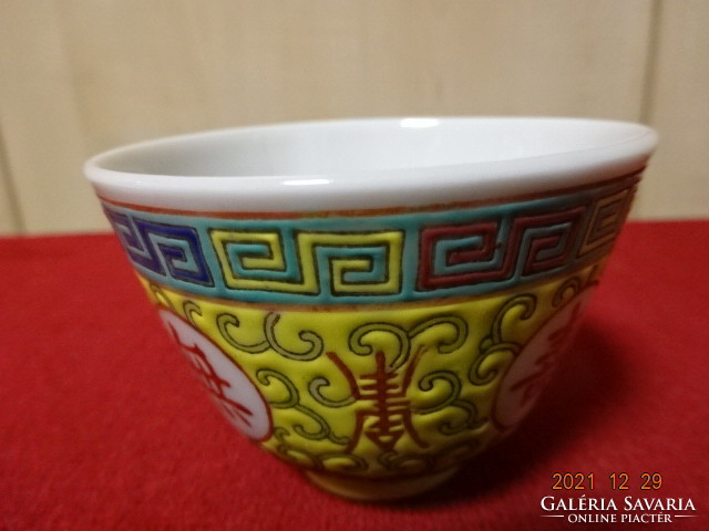 Chinese porcelain teacup, 7.3 cm in diameter and 5.3 cm high. He has! Jókai.