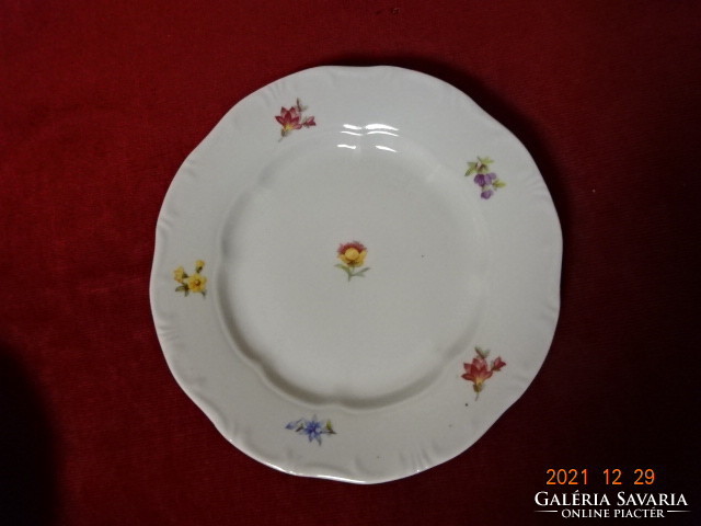 Zsolnay porcelain small plate, antique, with shield seal, diameter 19 cm. He has! Jókai.