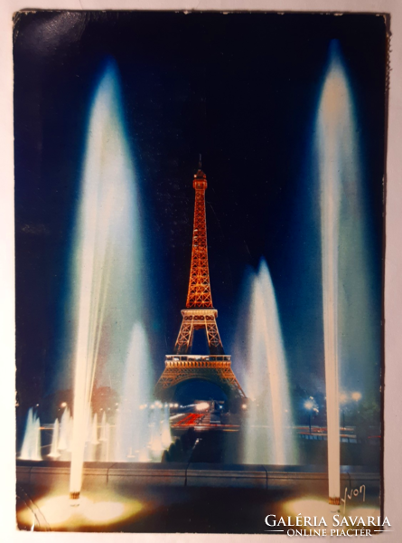 Képeslap: Eiffel-torony, 1965.