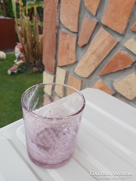 Purple glass shattered veil glass veil Karcag Berekfürdő glass